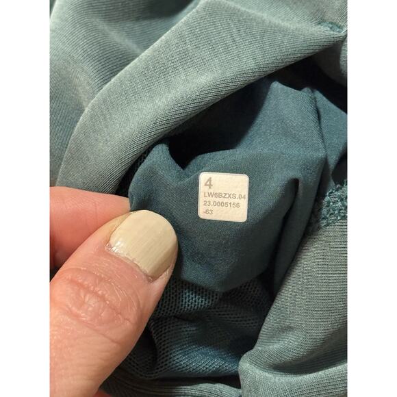 Lululemon 4 Softstreme High Rise Straight Leg Cropped Pant Storm Teal 23” - Picture 2 of 7